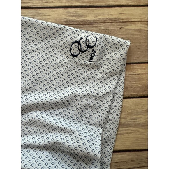 Johnnie-O Shirt Mens 2XL Blue PoloDiamond Pattern Golf Oceanside Country Club - Picture 2 of 8